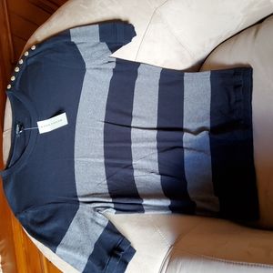 Ann Taylor Cotton Rayon blend lightweight sweater top, NWT